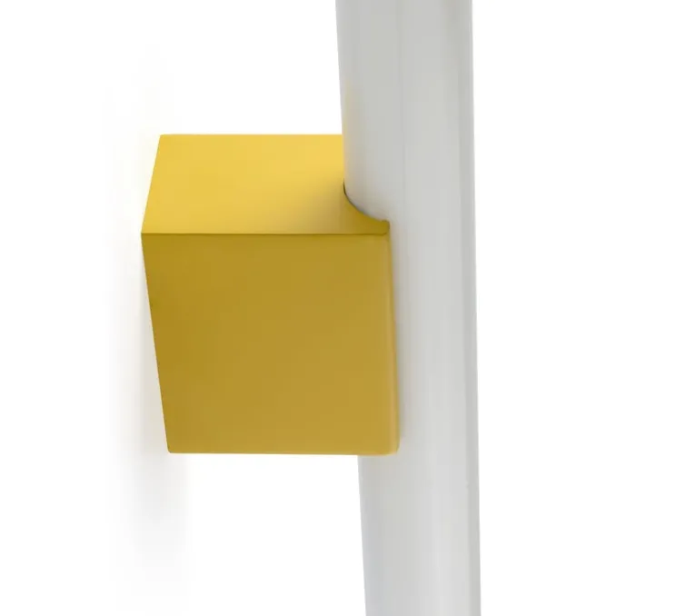 Applique murale, Calma, jaune, verre opalin, LED, IP44, 2700K, 608lm, L50cm, P8cm - Faro