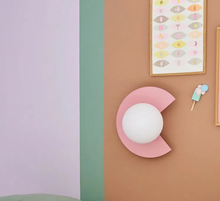 Applique murale, Candy Big Circle 270 S, Bubblegum rose, Ø37cm, H20cm - Swedish Ninja