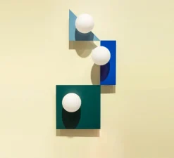 Applique*Swedish Ninja Applique murale, Candy Big square S, , L37cm, H37cm - Vert paon