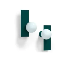 Applique murale, Candy Big rectangle S, Vert paon, L22cm, H37cm - Swedish Ninja