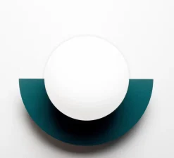 Applique murale, Candy little circle 180 S, bluegreen, L28cm, H22cm - Swedish Ninja