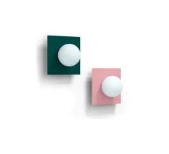 Applique*Swedish Ninja Applique murale, Candy Little square S, , L28cm, H28cm - Vert paon