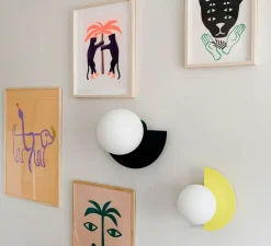 Applique murale, Candy little circle 180 S, jaune, L28cm, H22cm - Swedish Ninja