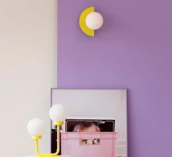 Applique murale, Candy little circle 180 S, jaune, L28cm, H22cm - Swedish Ninja