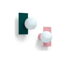 Applique murale, Candy little rectangle S, Bubblegum rose, L22cm, H28cm - Swedish Ninja