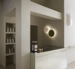 Applique murale, Caramel 28/38, vert et blanc, LED, dim, 2700K, 1528 lm, Ø38cm, H41,6cm - Marset