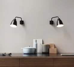 Applique*Fritz Hansen Applique murale, Caravaggio Read, , Ø35cm, H20,6cm - noir