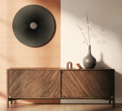 Applique*Hartô Applique murale, Carmen M 90cm, , LED, 2700K, 746 lm, Ø90cm, H90cm - gris ardoise