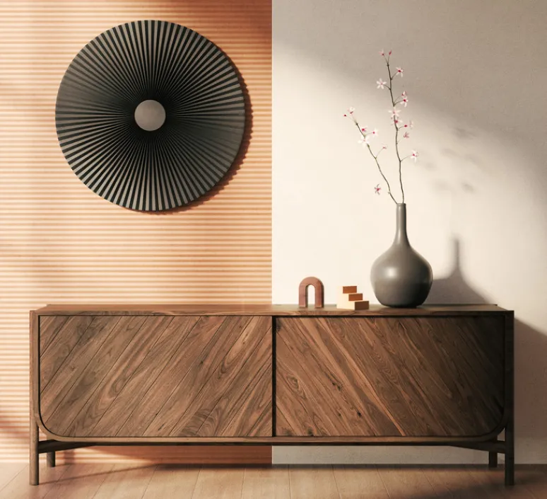 Applique*Hartô Applique murale, Carmen M 90cm, , LED, 2700K, 746 lm, Ø90cm, H90cm - gris ardoise