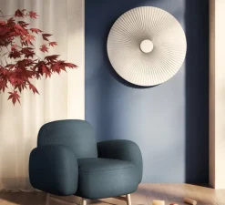 Applique*Hartô Applique murale, Carmen M 90cm, , LED, 2700K, 746 lm, Ø90cm, H90cm - blanc