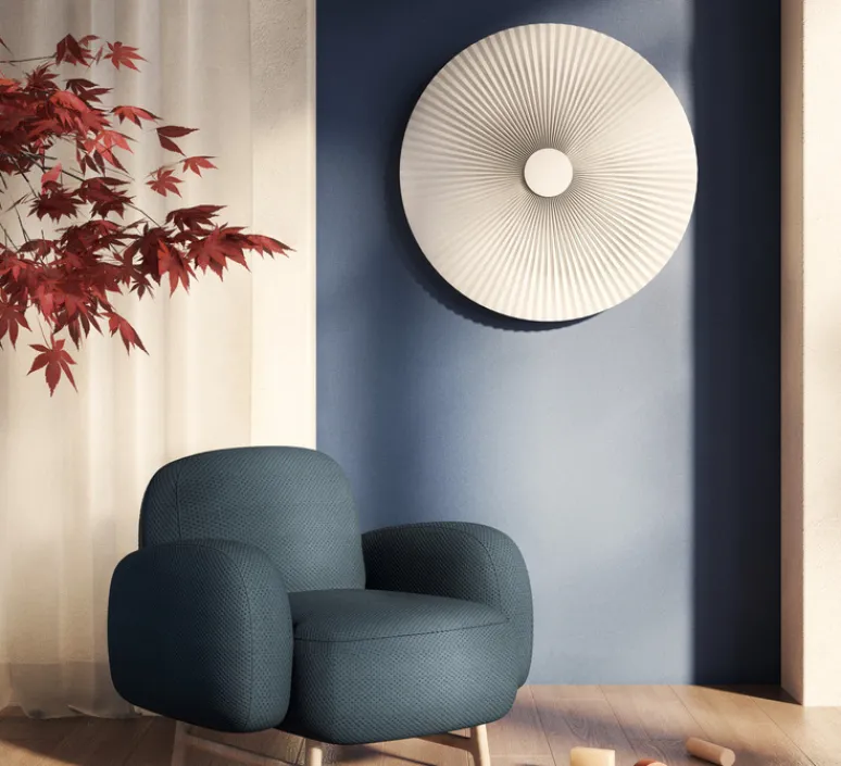 Applique*Hartô Applique murale, Carmen M 90cm, , LED, 2700K, 746 lm, Ø90cm, H90cm - blanc