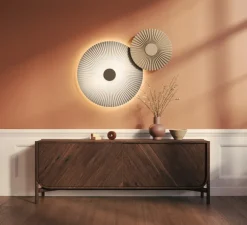 Applique*Hartô Applique murale, Carmen M 90cm, , LED, 2700K, 746 lm, Ø90cm, H90cm - blanc