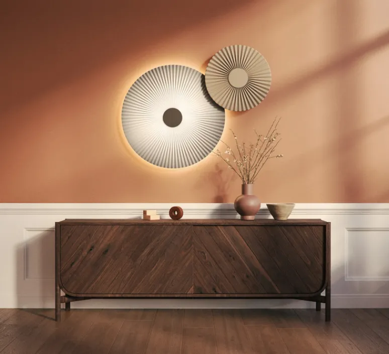 Applique*Hartô Applique murale, Carmen M 90cm, , LED, 2700K, 746 lm, Ø90cm, H90cm - blanc