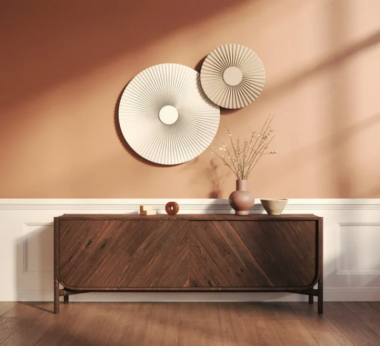 Applique*Hartô Applique murale, Carmen M 90cm, , LED, 2700K, 746 lm, Ø90cm, H90cm - blanc