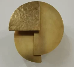 Applique*Ombre portée Applique murale, Celest S Gold, , LED, 2700k, 210 lm, L19cm, H21cm - laiton, brossé, martelé et ciré