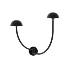 Applique murale, Champignon A, noir, LED, 3000K, 420 lm, L56cm, H37cm - Luxcambra