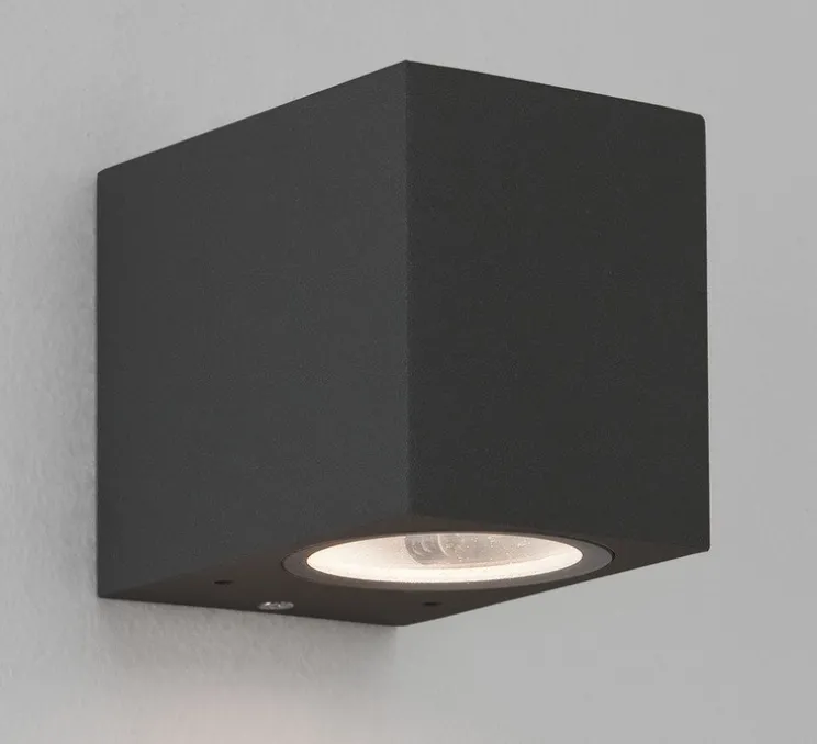 Applique murale, Chios 80, noir, IP44, L6,8cm, H8cm - Astro