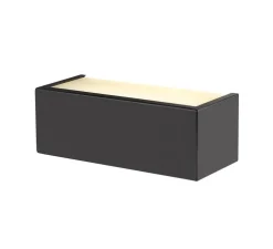 Applique murale, Chrombo, noir, LED, dim, 3000K, 790 lm, L30cm, H10cm - SLV