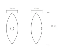 Applique*Celine Wright Applique murale, CHRYSALIDE, , H28cm - Celine-Wright blanc