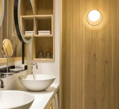 Applique*Estiluz Applique murale, Circ A-3722, , LED, dim, 2700K, 730 lm, Ø22,4cm, H13,8cm - noir