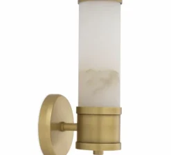 Applique*Eichholtz Applique murale, Claridges single, , L13cm, H29,5cm - albâtre, laiton