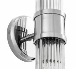 Applique murale, Claridges double, nickel, L12cm, P13cm - Eichholtz