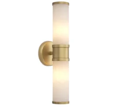 Applique*Eichholtz Applique murale, Claridges double, , L13cm, H46,5cm - albâtre, laiton