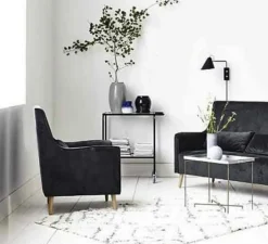 Applique*House Doctor Applique murale, Club, , H54cm, L22cm - noir et laiton