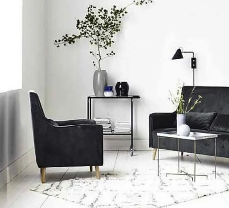 Applique*House Doctor Applique murale, Club, , H54cm, L22cm - noir et laiton