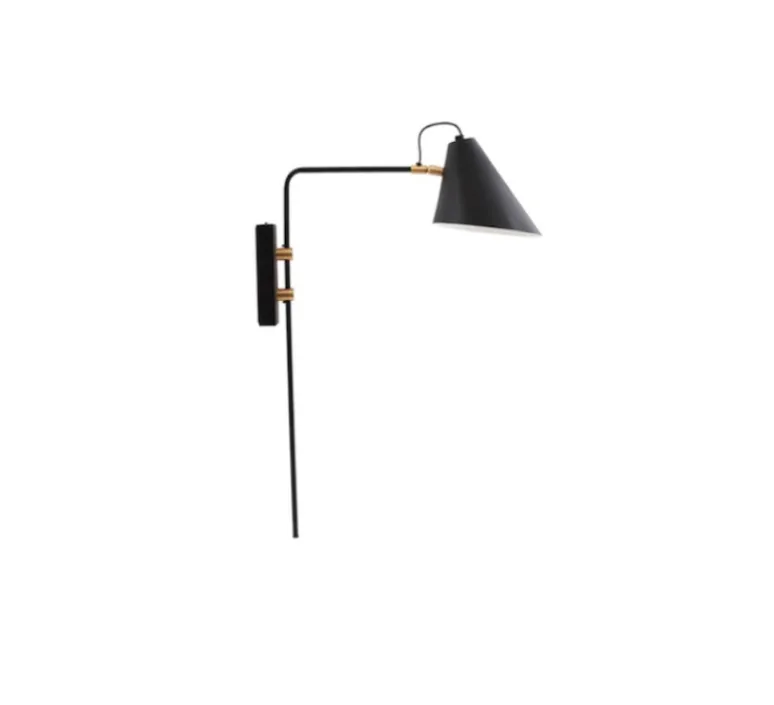 Applique*House Doctor Applique murale, Club, , H54cm, L22cm - noir et laiton