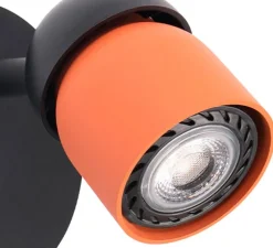 Applique*Faro Applique murale, Coco, , Ø10cm, H10cm - noir, terracotta