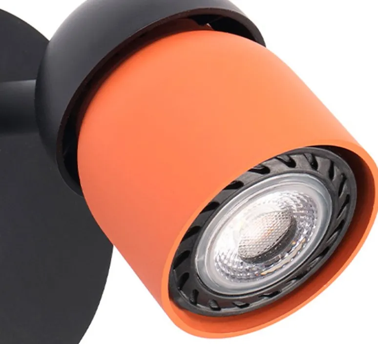 Applique*Faro Applique murale, Coco, , Ø10cm, H10cm - noir, terracotta