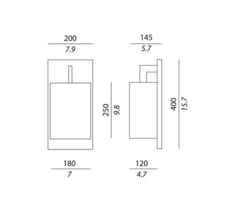 Applique murale, Coconette, bronze, blanc, L20cm, H40cm - Contardi