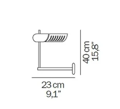 Applique*Oluce Applique murale, Colombo, , H40cm - noir