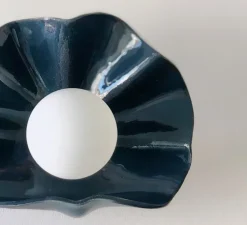 Applique murale, Concha, bleu nuit, L28cm, H20cm - Carré Coco