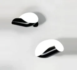 Applique murale, Conche Droite, noir, H20cm - Serge Mouille