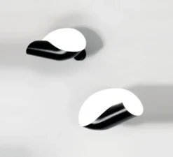 Applique*Serge Mouille Applique murale, Conche Gauche, , H20cm - noir