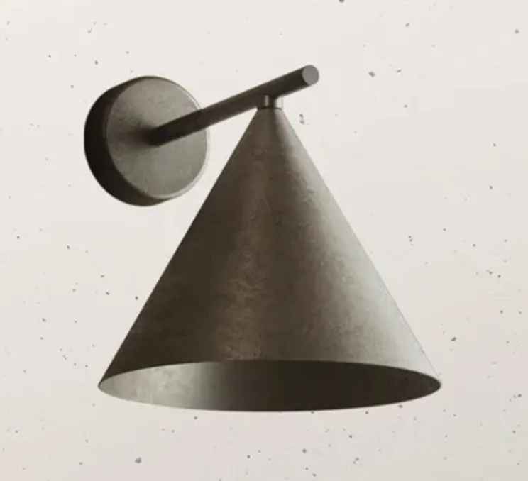 Applique murale, Cone 286.08.MM, bronze morocco, L21cm, H22cm - Il Fanale