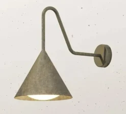 Applique*Il Fanale Applique murale, Cone 286.17.OOB, , IP55, L25cm, H40,5cm - laiton