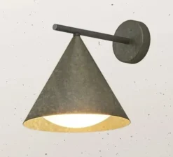 Applique murale, Cone 286.18.OOB , laiton, IP55, L25cm, H27,5cm - Il Fanale