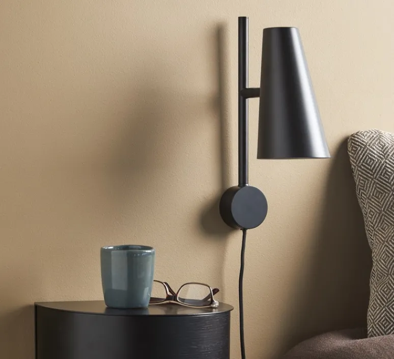 Applique*Woud Applique murale, Cono, , Ø17cm, H33,3cm - noir