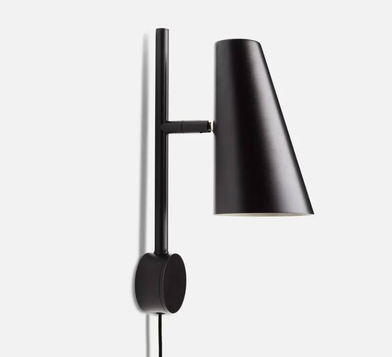 Applique*Woud Applique murale, Cono, , Ø17cm, H33,3cm - noir