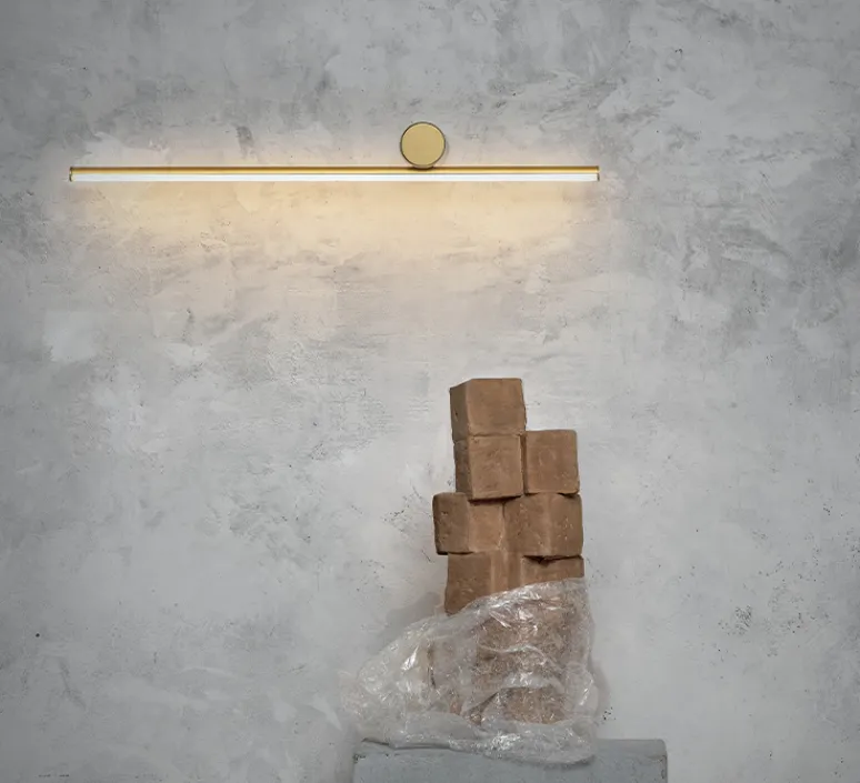 Applique*Flos Applique murale, Coordinates Wall 1, , LED, 2700K, 962lm, L80cm, H10cm - champagne