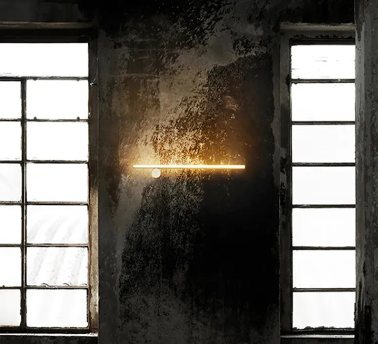 Applique*Flos Applique murale, Coordinates Wall 1, , LED, 2700K, 962lm, L80cm, H10cm - champagne