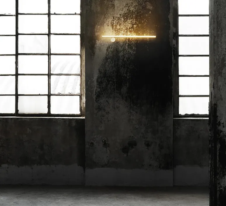 Applique*Flos Applique murale, Coordinates Wall 1, , LED, 2700K, 962lm, L80cm, H10cm - champagne