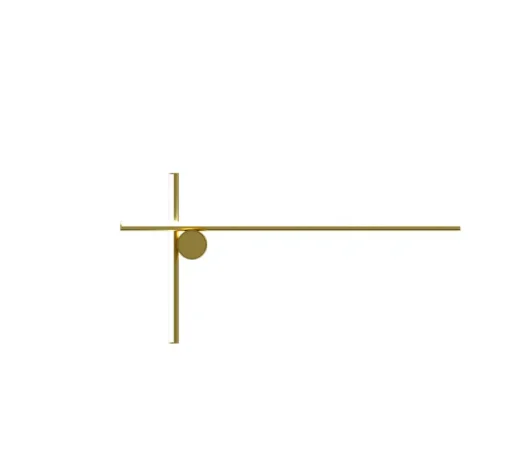 Applique murale, Coordinates Wall 2, champagne, LED, 2700K, 1403lm, L80cm, H40cm - Flos