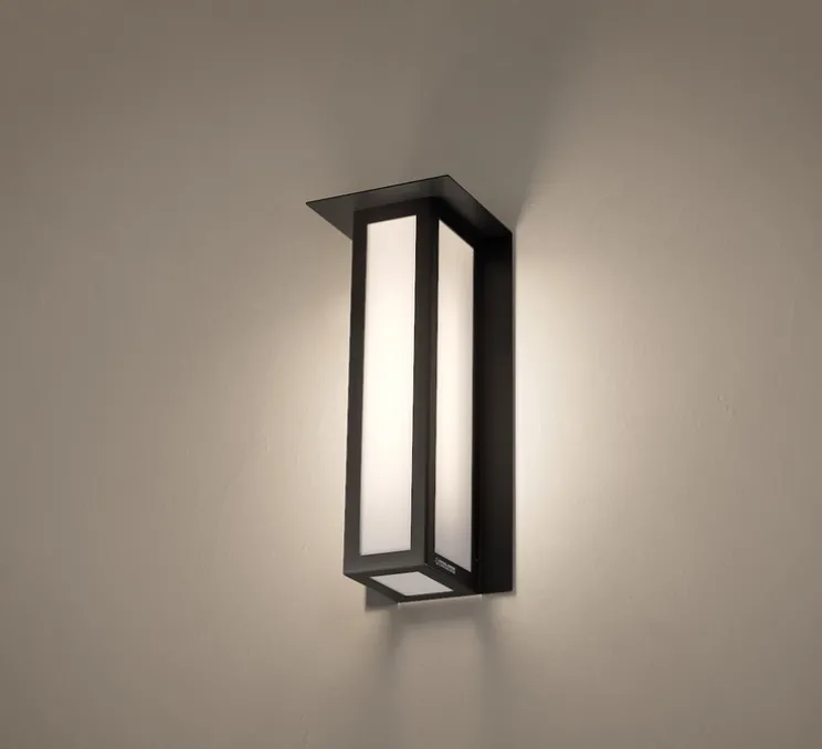 Applique murale, Corvus 330, noir, LED, 1250lm, 2700K, IP44, H33cm, P13 L14cm - Raphaël Armand