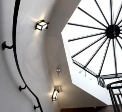 Applique murale, Corvus 330, noir, LED, 1250lm, 2700K, IP44, H33cm, P13 L14cm - Raphaël Armand