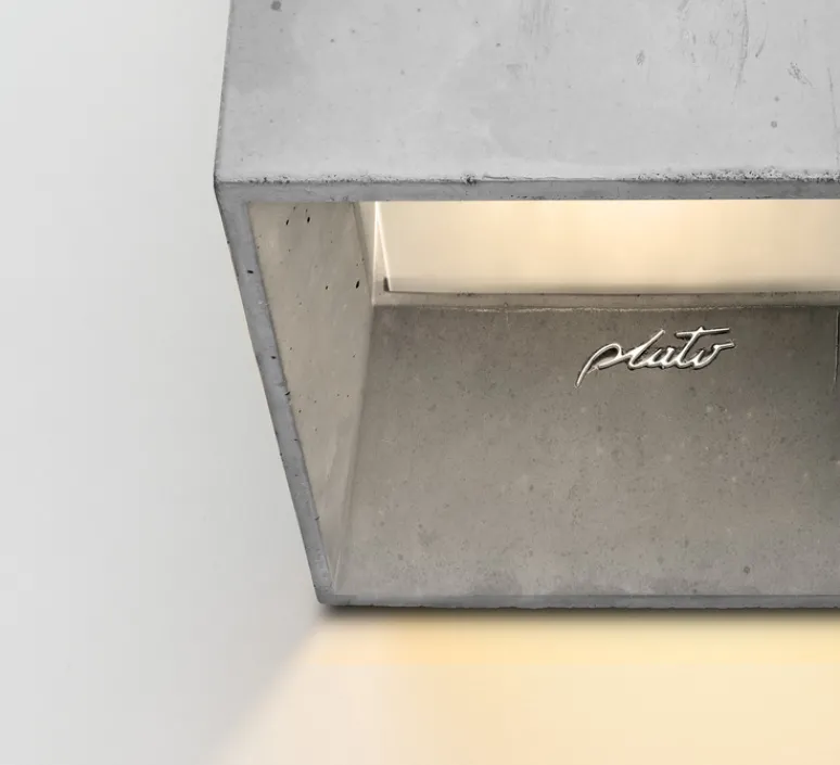 Applique*Plato Design Applique murale, Cromia, , L12,5cm, H12,5cm - Gris