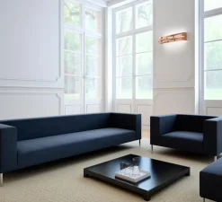 Applique murale, Cross, Laiton, LED, 3000K, 4680lm, L60cm, H11,5cm - Panzeri